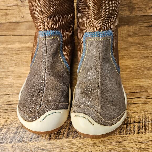 Plae Camille Brown Suede Mid Calf Boot size 1 - Picture 9 of 10